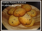 Cookies aux flocons d'avoine et pepites de chocolat