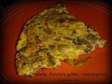 Omelette poivrons grillés / champignons