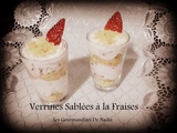 Verrines sablées aux fraises