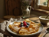 Crêpes sans oeufs faciles et savoureuses
