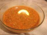 Soupe de lentilles et frik (façon harira)
