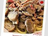 Spaghetti champignons lardons crème (ww 9 points)