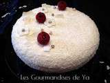 Entremets coco – framboise