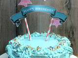 Confetti cake (birthday cake - gâteau d'anniversaire)