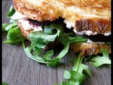 Sandwich betterave, roquette et chèvre