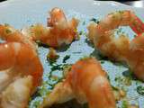 Crevettes au piment et yuzu