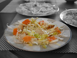 🥬🐟🍁 Salade d’endives sauce crèmeuse aux noix et saumon fumé