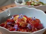Saveurs, fraîcheur et couleurs!] Tomates et fleurs de bourrache