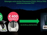 Échangez votre ancien Thermomix pour un TM7 et recevez un remboursement cash jusqu’à 400 € sur votre tout nouveau TM7