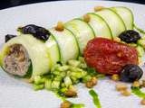 Roulé de courgette aux olives (Recette végétarienne)