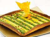 Tarte fine courgette, pistou