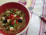 Salade tiède de quinoa méditerranéenne