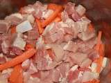 Risotto de navet/carotte/porc