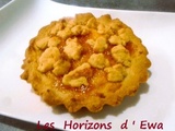Crumble fondant au beurre de cacahuètes et confiture d'abricots de Zika
