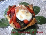Feuilletés à la purée d'aubergines et poivrons