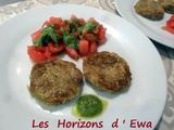 Galettes de pommes de terre au basilic