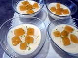 Panna cotta au lait de coco et citron vert