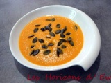 Velouté de carottes à la badiane et crème coco