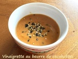 Vinaigrette au beurre de cacahuètes de Yolaine