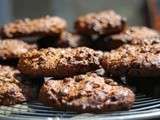 Cookies amandes, noisettes, chocolat sans gluten ni produtis laitiers