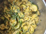 Courgettes confites au citron et parmesan
