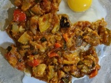 Crêpe fourrée façon shakshuka