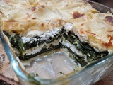 Lasagnes chèvre épinards ultra rapide