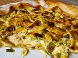 Quiche poireaux et champignons