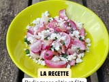 Radis roses rôtis et féta