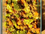 Salade de lentilles, quinoa et courge shiatsu