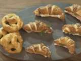 Mini croissants façon bretzel farcis, Lamset Chahrazad