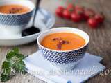 Soupe de tomates au basilic