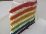 Rainbow cake ou le gâteau arc-en-ciel