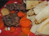 Bœuf carottes  et panais au jus de clémentines