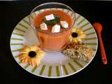 Gaspacho tomate, pastèque et poivron rouge (recette végétarienne)