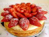 Gâteau au fromage blanc et fraises sans gluten