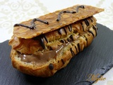 Eclair au gianduja et à la nougatine