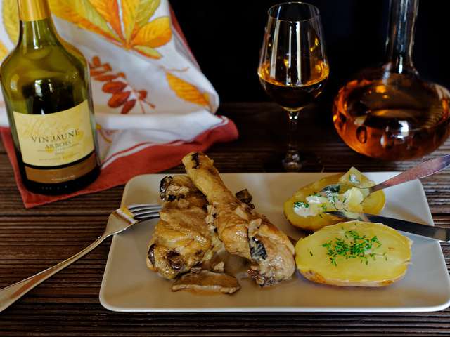 Recettes de Chapon au vin jaune