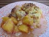 Crumble aux nectarines & pêches