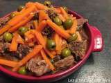 Bœuf façon tajine aux carottes et aux olives