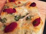 Fougasse aux olives et pâte à pizza