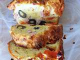 Cake tomates-lardons-olives