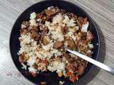 Salade de riz aux champignons à la vinaigrette balsamique
