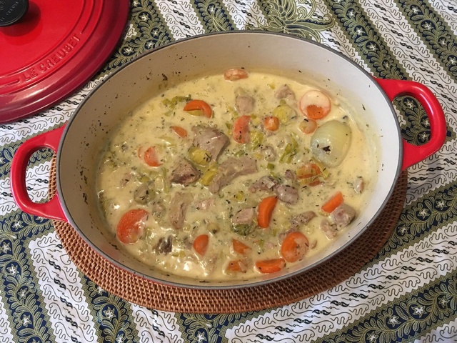 Rôti De Porc Champignons Vin Blanc