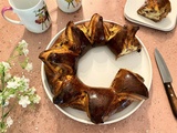 Brioche couronne marbrée au chocolat