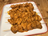 Brochettes de poulet aux épices indiennes