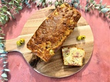 Cake au chèvre, jambon cru et olives