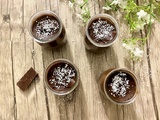 Crème au chocolat et lait de coco