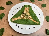 Crêpes d’épinard au poulet