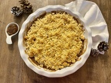 Crumble aux pommes et crème de marrons